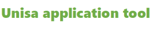 Unisa application tool 2024-2025