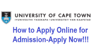 cape town university online application 2024-2025