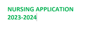 Settler’s Hospital Nursing School Application 2023-2024