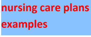 nursing care plans examples
