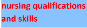 nursing qualifications and skills
