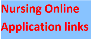 Nursing Online Application links