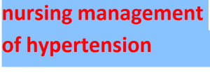 nursing management of hypertension