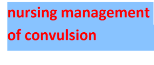 nursing management of convulsion 2024-2025
