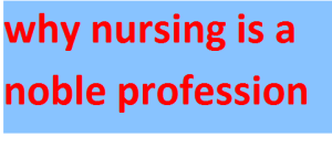 why nursing is a noble profession 2024-2025