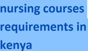 nursing courses requirements in kenya 2024-2025
