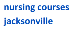 nursing courses jacksonville 2024-2025