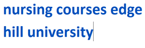 nursing courses edge hill university 2024-2025