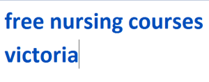 free nursing courses victoria 2024-2025