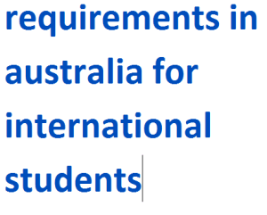 nursing courses requirements in australia for international students 2024-2025