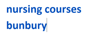 nursing courses bunbury 2024-2025