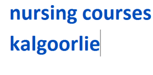 nursing courses kalgoorlie 2024-2025
