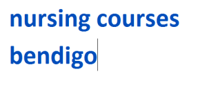 nursing courses bendigo 2024-2025