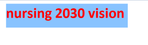 nursing 2030 vision 2024-2025