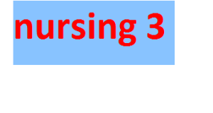 nursing 3 2024-2025