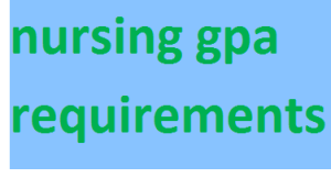 nursing gpa requirements 2024-2025