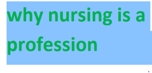 why nursing is a profession 2024-2025 