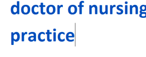 doctor of nursing practice 2024-2025