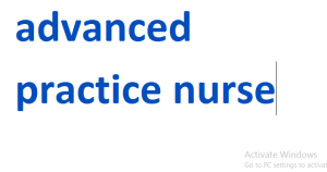 advanced practice nurse 2024-2025