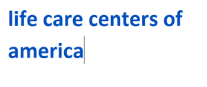 life care centers of america 2024-2025
