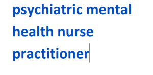 psychiatric mental health nurse practitioner 2024-2025