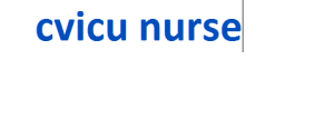 cvicu nurse 2024-2025