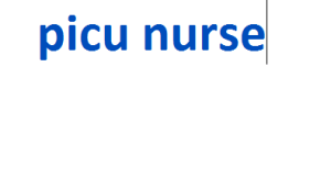 picu nurse 2024-2025