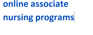 online associate nursing programs 2024-2025