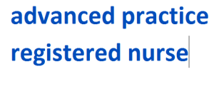 advanced practice registered nurse 2024-2025