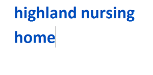highland nursing home 2024-2025
