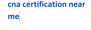 cna certification near me 2024-2025