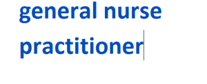 general nurse practitioner 2024-2025